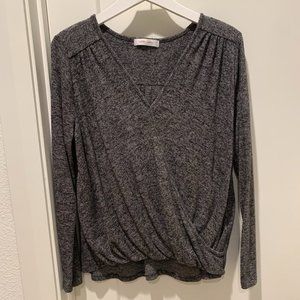 White Willow cross-front sweater